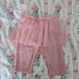 Guess Pink Baby Tulle Skirted Leggings